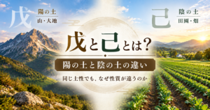 戊と己の土性における働き方の違い